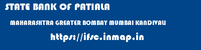STATE BANK OF PATIALA  MAHARASHTRA GREATER BOMBAY MUMBAI KANDIVALI  ifsc code
